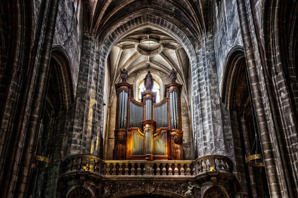 organ, instrument, cathedral